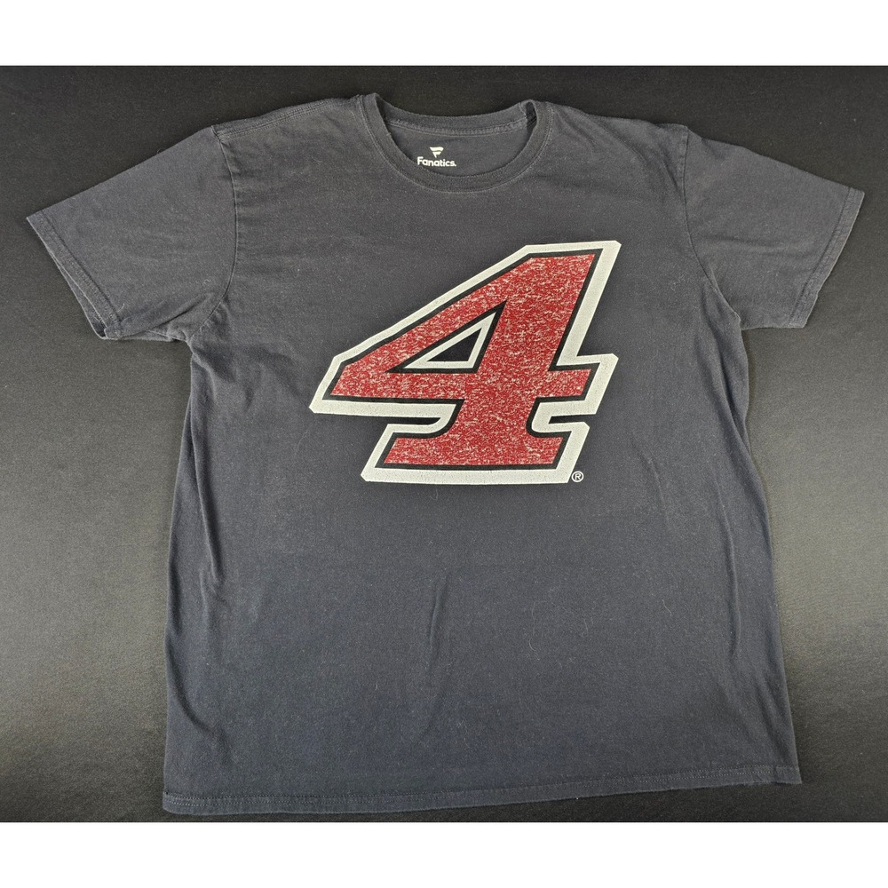 Fanatics Kevin Harvick NASCAR Stewart-Haas Racing Number 4 T-Shirt Mens XL Black
